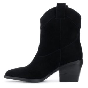 Черевики козаки, ATTICO, замша, колір чорний, 113262 – 2