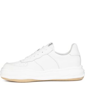 Кеди жіночі, ATTICO, шкіра, колір білий, 104309 – 2