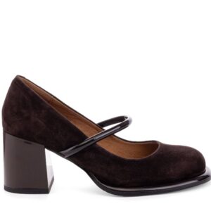 Туфлі жіночі, ATTICO, замша, колір коричневий, 114652