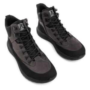 Черевики зимові, RIEKER SPORT, нубук/текстиль, колір сірий, 115507 – 2