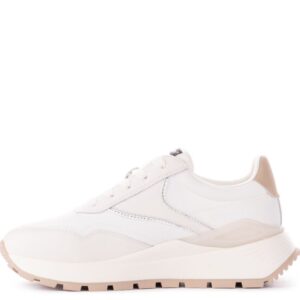 Кросівки жіночі, ATTICO, шкіра/текстиль, колір кремовий, 110307 – 2