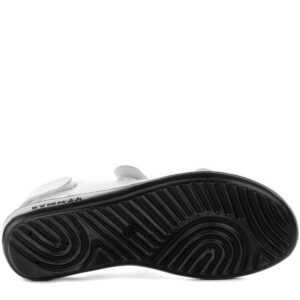 Босоніжки жіночі на низькому ходу, AKVAS, шкіра, колір білий, 114364 – 5