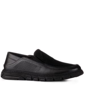 Лофери чоловічі, ATTICO, шкіра, колір чорний, 110714
