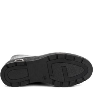 Черевики зимові на платформі, ATTICO, шкіра, колір чорний, 115500 – 5