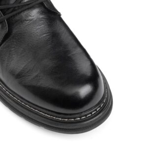 Черевики зимові, ATTICO, шкіра, колір чорний, 115379 – 3