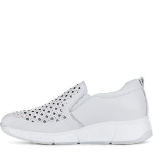 Літні туфлі, ATTICO, шкіра, колір білий, 113390 – 2