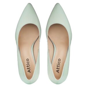 Туфлі човники, ATTICO, шкіра, колір м'ятний, 102186 – 4