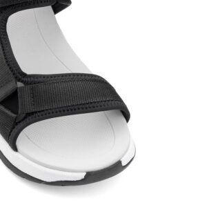Босоніжки жіночі на платформі, RIEKER SPORT, текстиль, колір чорний, 116585 – 3