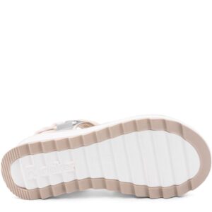 Босоніжки жіночі на платформі, RIEKER SPORT, шкіра/текстиль, колір білий, 116706 – 5