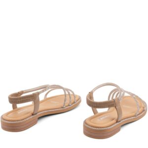 Босоніжки жіночі, ATTICO, шкіра, колір бежевий, 116200 – 4