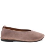Балетки жіночі, ATTICO, замша, колір бежевий, 1048489