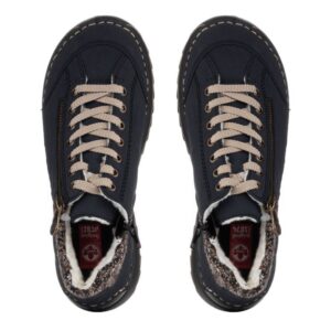 Черевики жіночі, RIEKER, екошкіра, колір синій, 111593 – 4