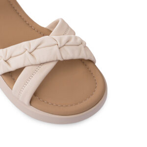 Босоніжки жіночі, ATTICO, шкіра, колір кремовий, 1035693 – 3