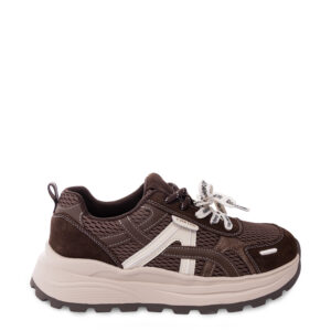Кросівки жіночі, ATTICO, замша/текстиль, колір коричневий, 1080738