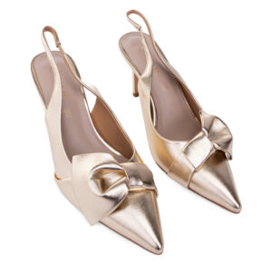 Слінгбеки жіночі, AKVAS, екошкіра, колір золотий, 1059601 – 2