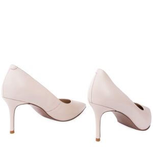 Туфлі-човники, ATTICO, шкіра, колір бежевий, 1040666 – 4