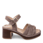 Босоніжки жіночі, ATTICO, замша, колір бежевий, 1029884