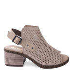 Босоніжки жіночі, RIEKER, замша/екошкіра, колір бежевий, 1058622